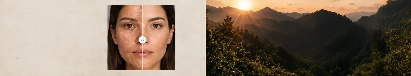 Resultados reais e paisagem natural